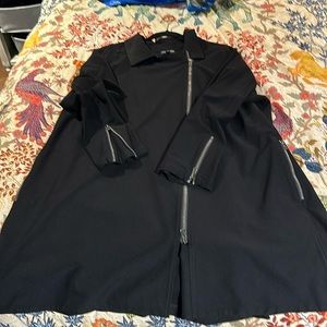Eileen fisher Black zip up jacket 2x